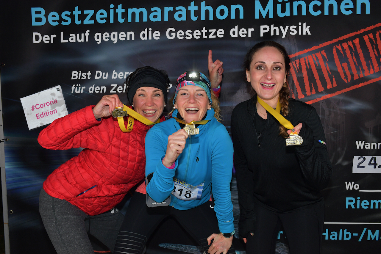 Bestzeitmarathon München - der Lauf gegen die Gesetze der Physik am 24.10.2020 in München-Riem.
Fotocredit
Hannes Magerstaedt