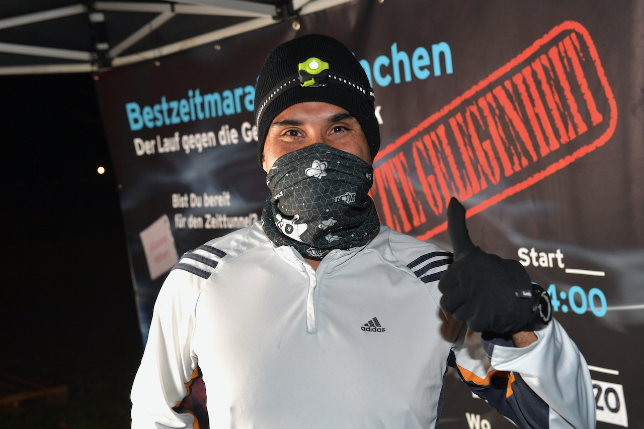 Bestzeitmarathon München - der Lauf gegen die Gesetze der Physik am 24.10.2020 in München-Riem.
Fotocredit
Hannes Magerstaedt