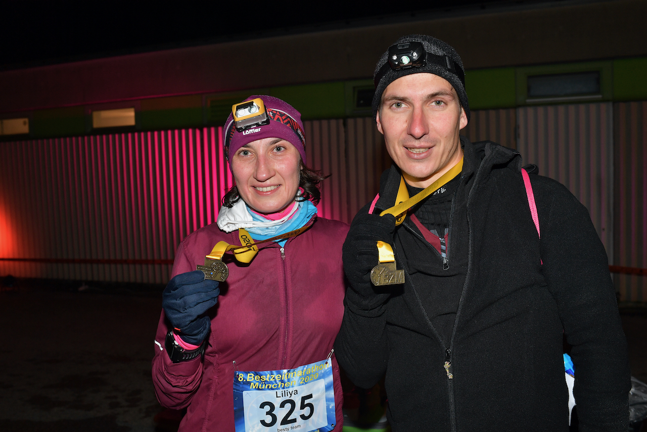 Bestzeitmarathon München - der Lauf gegen die Gesetze der Physik am 24.10.2020 in München-Riem.FotocreditHannes Magerstaedt