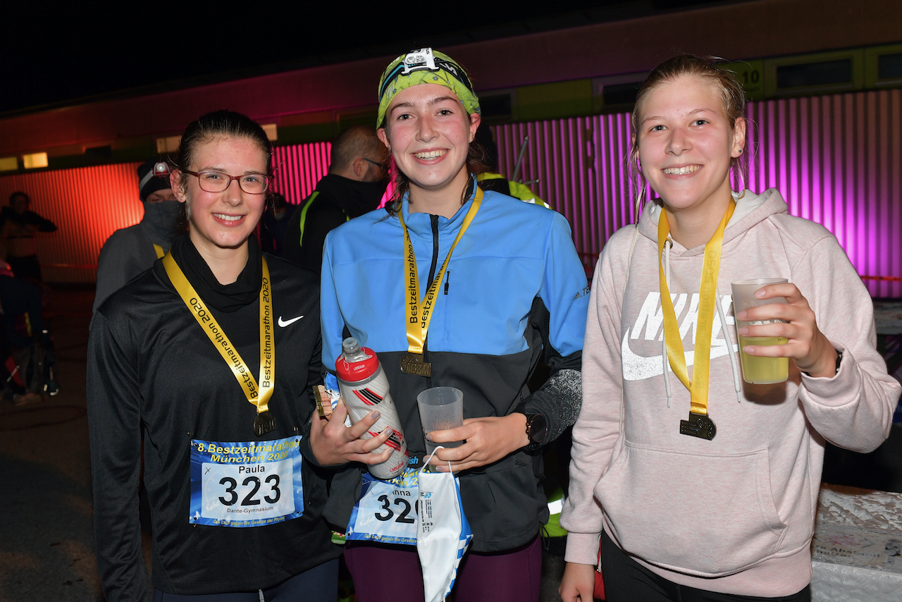 Bestzeitmarathon München - der Lauf gegen die Gesetze der Physik am 24.10.2020 in München-Riem.FotocreditHannes Magerstaedt