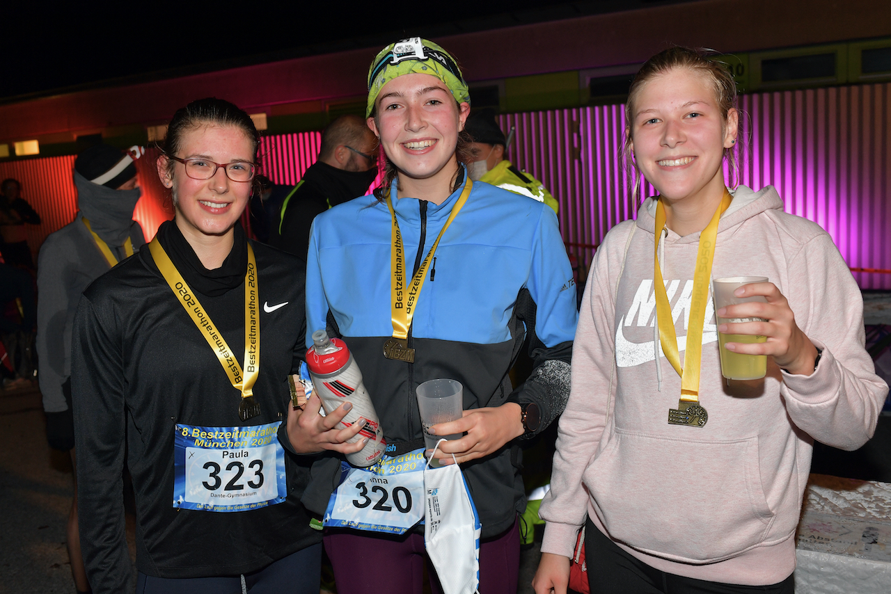 Bestzeitmarathon München - der Lauf gegen die Gesetze der Physik am 24.10.2020 in München-Riem.FotocreditHannes Magerstaedt